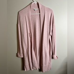 J.Jill Light pink long cardigan
